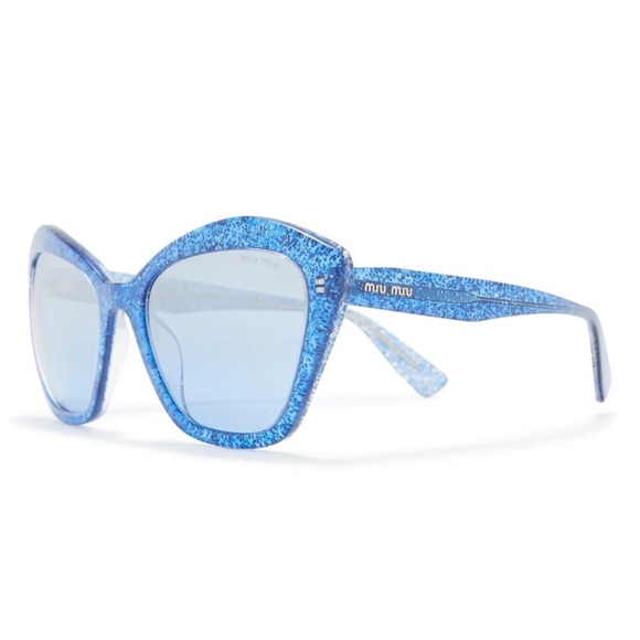GUC Blue Miu Miu Sunglasses - Picture 2 of 7